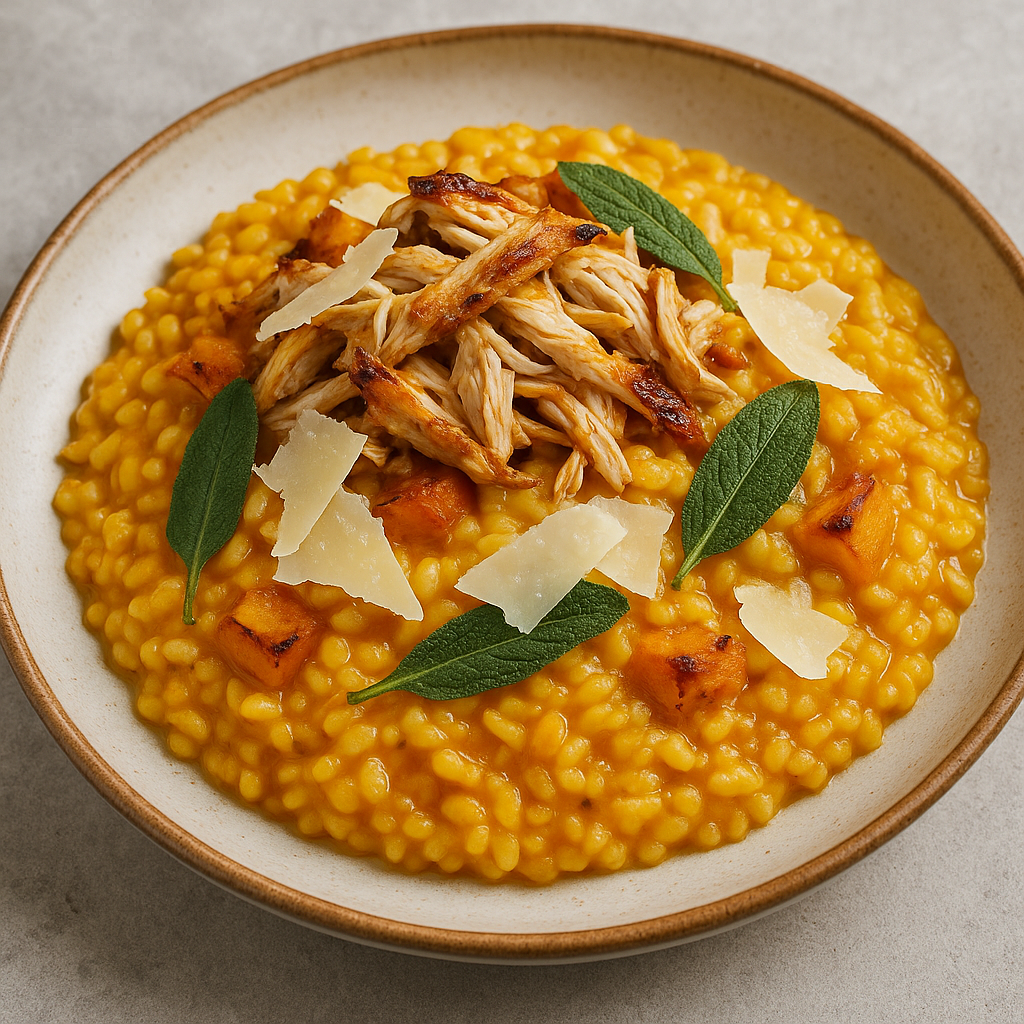 Chicken, Pumpkin and Sage Risotto